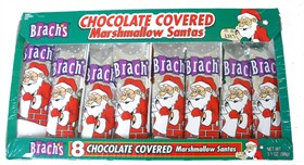 Brach's Chocolate Covered Marshmallow Santa's 8ct