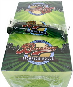 Broadway Black Licorice Rolls 24ct 