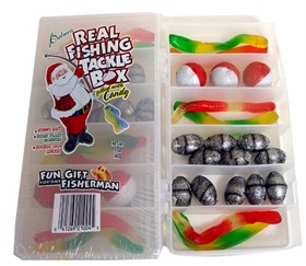 Fishing Tackle Box Filled With Fishing Candy