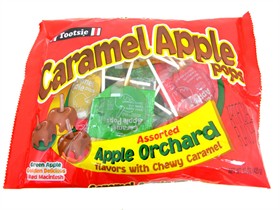 Caramel Apple Lollipops Assorted Flavors 24ct Bag