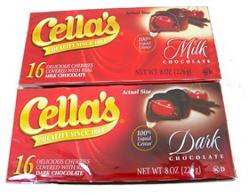 Cella Chocolate Covered Cherries 8oz Liquid Center Milk or Dark