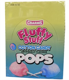 Charm Cotton Candy Lollipops 48ct
