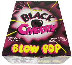 Charms Blow Pop Lollipops - Black Cherry 48 Count