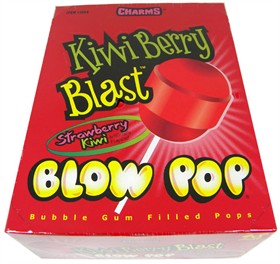 Charms Blow Pop Lollipops - Strawberry Kiwi 48 Count