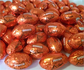 Chocolate Footballs 2lbs Made In The USA