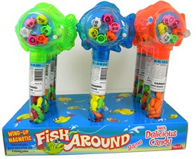 Wind Up Fishing Game Toy With Candy 12 Count