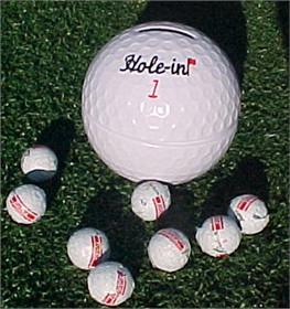 Golf Ball Bank Filled With Chocolate Golf Balls