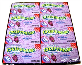 Grapeheads Candy 24 Count