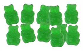 Green Apple Gummy Bears 20oz Bag
