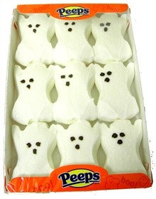Halloween Marshmallow Peeps - Ghosts