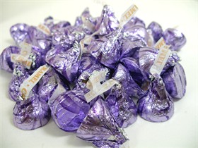 Hershey's Kisses With Caramel 24oz Purple Foil