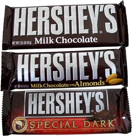 Hershey's Candy Bar 36 Count Box (Pick- Plain, Almond or Dark)