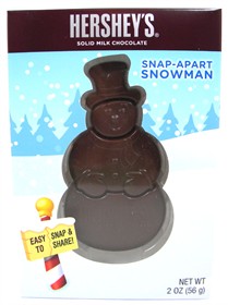 Hershey's Chocolate Snap Apart Snowman 2oz