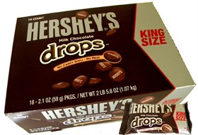 Hershey's Milk Chocolate Drops King Size 18ct
