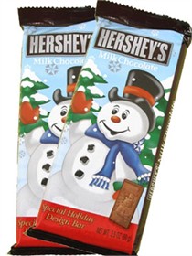 Hershey's Holiday Design Bar Snowman Milk Chocolate 3.5oz