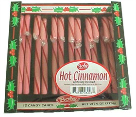 Hot Cinnamon Candy Canes 12ct - Bob's Candy Canes