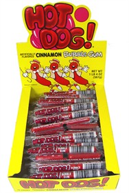 Hot Dog  Cinnamon Bubble Gum 72ct