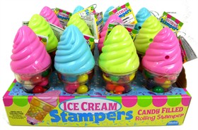 Ice Cream Toy & Candy With Stamper 12 Count