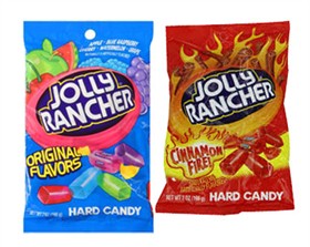Jolly Rancher Peg Bags - Original; Doubles; and Cinnamon Fire