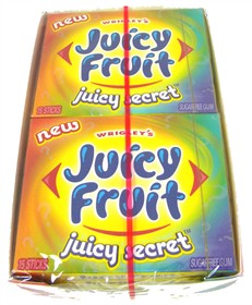 Juicy Secret Juicy Fruit Sugar Free Slim Pack 10 Count