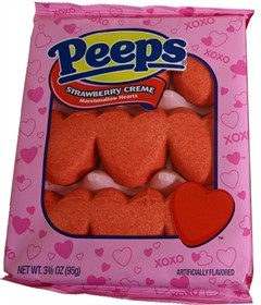 Marshmallow Peep Hearts - Strawberry Cream 