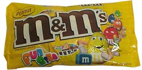 M&M Peanut Snack Size Candy 11.23oz Bag (14ct)