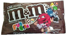 M&M'S Plain Snack Size Candy 9.45oz -18ct Fun Size