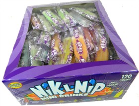 Nik L Nips Singles 120ct  (Syrup Filled Wax Bottles)