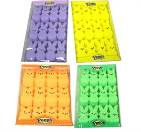 Marshmallow Peep Bunnies 12ct - Choose Your Color