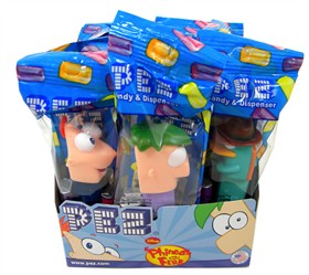 Pez Phineas & Ferb 12 Count