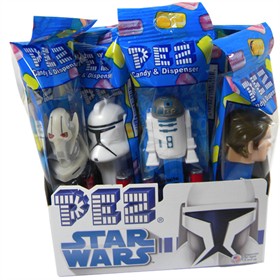 PEZ Candy With Dispenser 12ct - Star Wars