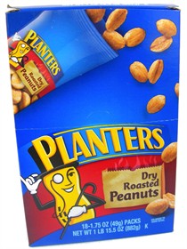 Planters Dry Roasted Peanuts 18ct
