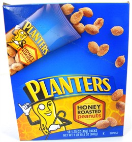 Planters Honey Roasted Peanuts 18 ct