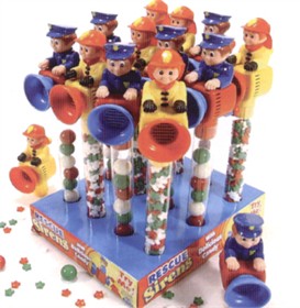 Rescue Team Toy With Candy 12ct - Police & Fireman 12ct