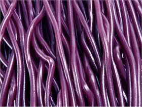 Shoe String Licorice Grape 2lb (100ct)
