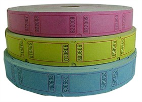 Single Roll Tickets 1;000ct