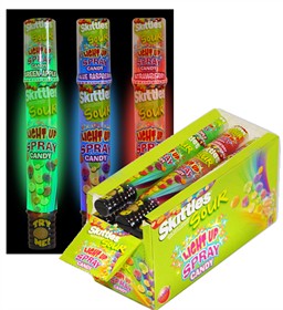 Skittles Sour Light Up Spray & Candy 18ct