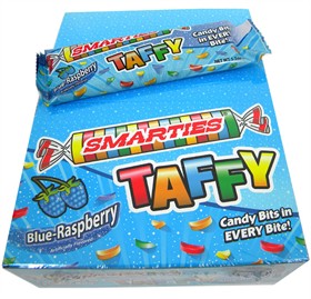 Smarties Taffy Blue Raspberry 24 Count