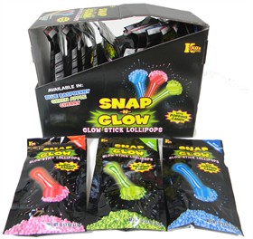 Snap & Glow Popping Lollipops 18 Count