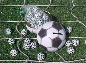 Soccer Ball Filled With Chocolate Soccer Balls