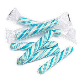 Sticklettes - Blue & White Petite Candy Sticks- 250 Count (Raspberry)