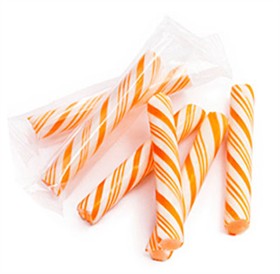 Sticklettes - Orange & White Petite Candy Sticks- 250 Count (Orange)