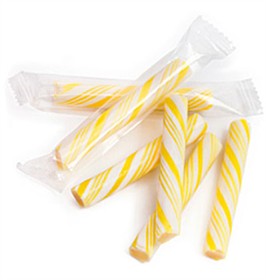 Sticklettes - Yellow & White Petite Candy Sticks- 250 Count (Lemon) 