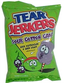 Tear Jerkers Sour  Cotton Candy 2.1oz Bag