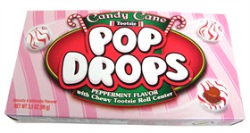 Tootsie Pop Drops Candy Cane Peppermint 3.5oz
