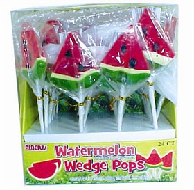 Watermelon Shaped Lollipops 36ct