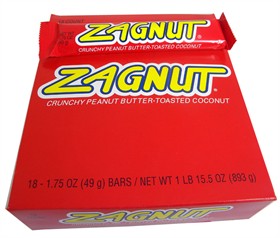 Zagnut Candy Bar 18ct